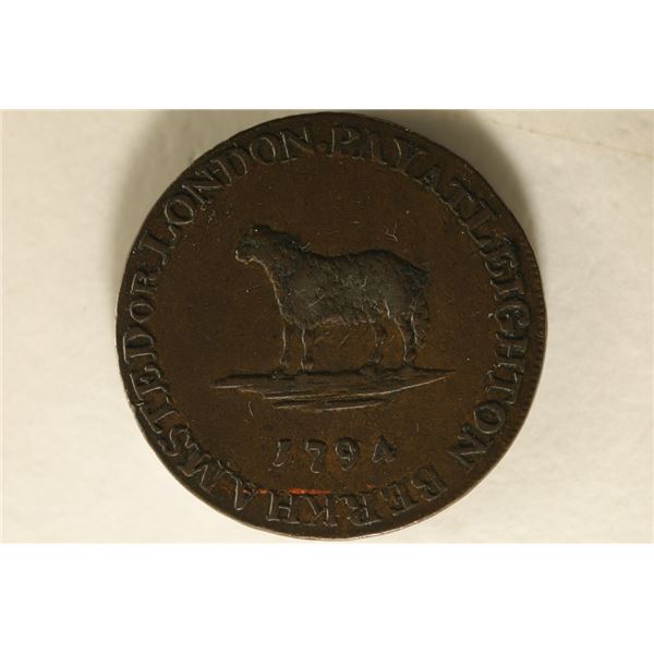 1794 CONDER TOKEN. THEY R MOSTLY 18TH CENTURY