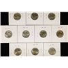 Image 2 : 10-1945-D 35% SILVER JEFFERSON WAR NICKELS ALL