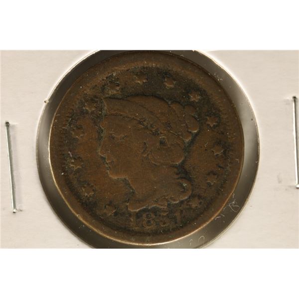 1851 US LARGE CENT