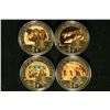 Image 1 : 4-GOLD PLATED EGYPTION PHAROAH COINS: ALL WITH