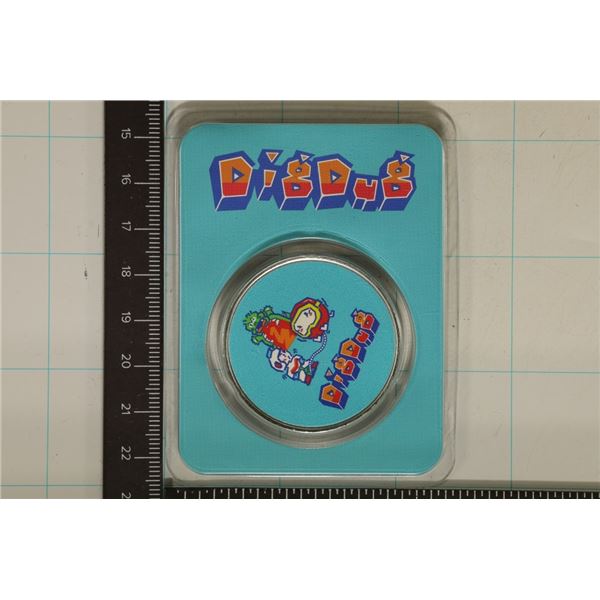 1 TROY OZ .999 FINE SILVER UNC ROUND DIG DUG