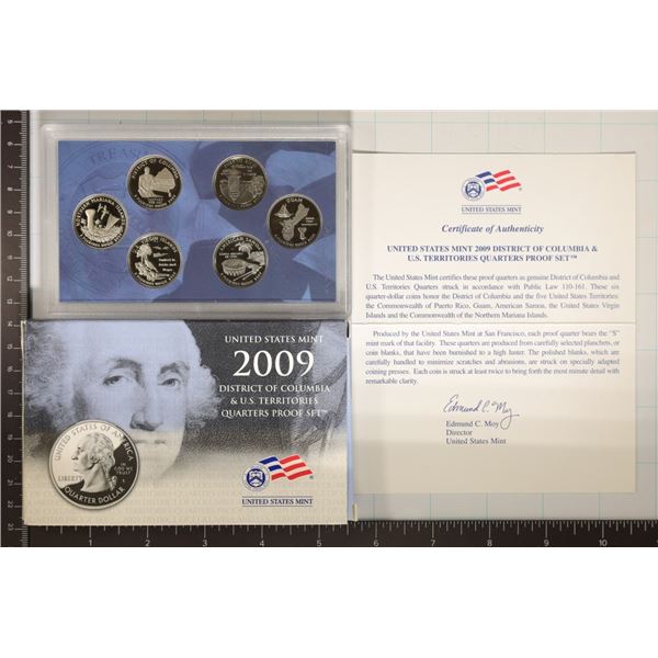 2009 US 50 STATE QUARTERS PROOF SET DISTRICT OF