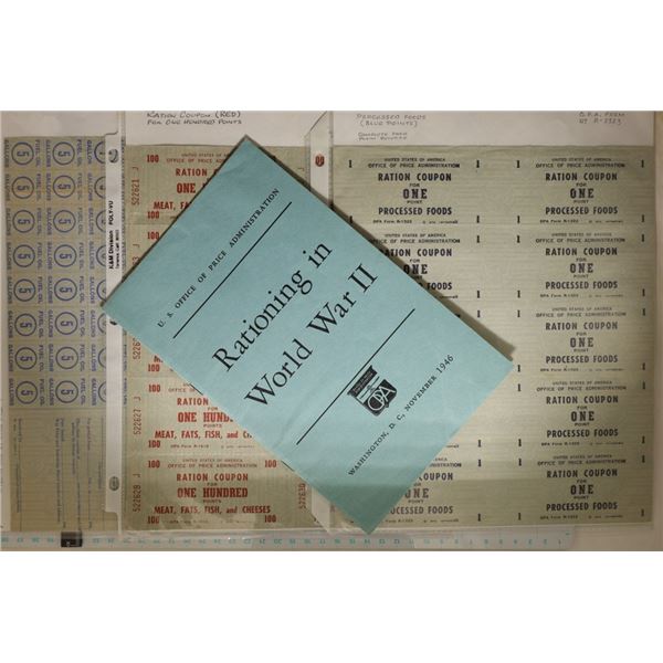 WWII RATION COUPONS AND US OFFICE OF PRICE ADMIN