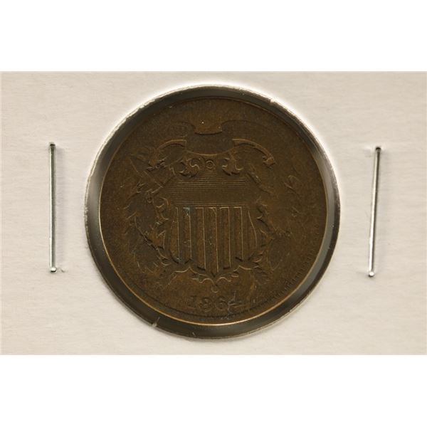 1864 US TWO CENT PIECE