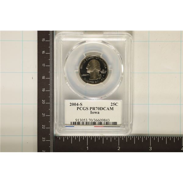 2004-S IOWA QUARTER PCGS PR70 DCAM