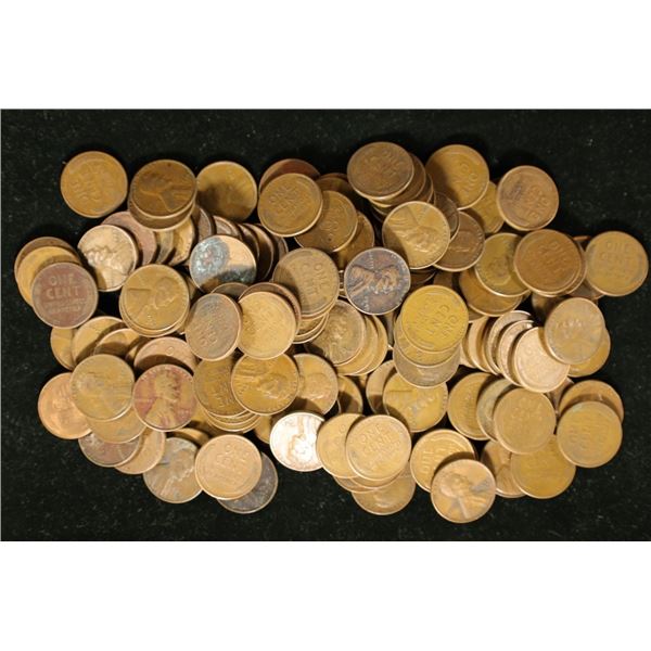 150 ASSORTED WHEAT CENTS 1936-1958 MAY NOT