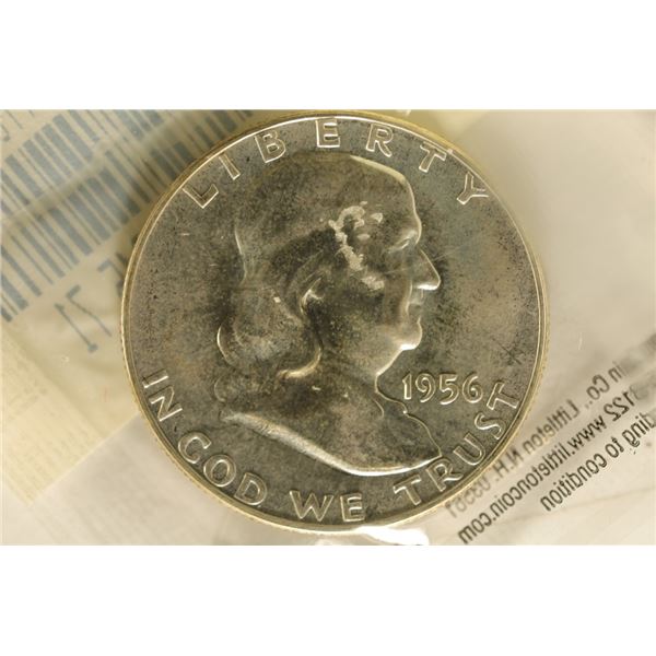 1956 SILVER FRANKLIN HALF DOLLAR PF63