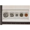 Image 1 : 1961-P US SILVER 5 COIN SET IN HARD PLASTIC CASE