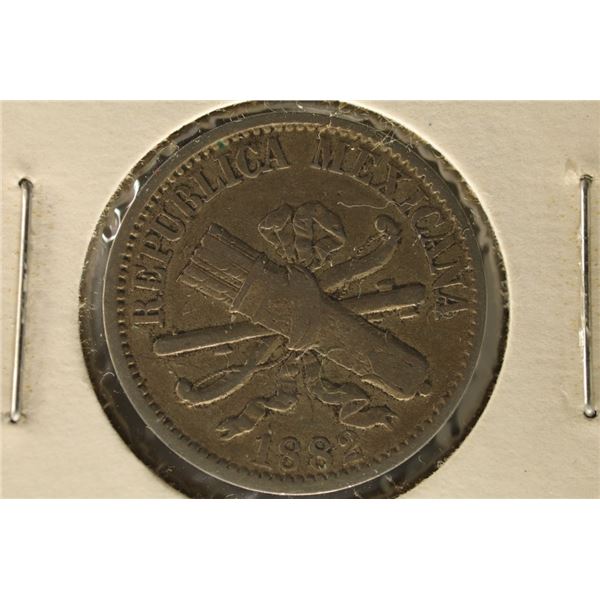1882 MEXICO 5 CENTAVOS