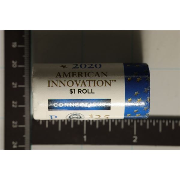 2020-P CONNECTICUT AMERICAN INNOVATION $25 ROLL