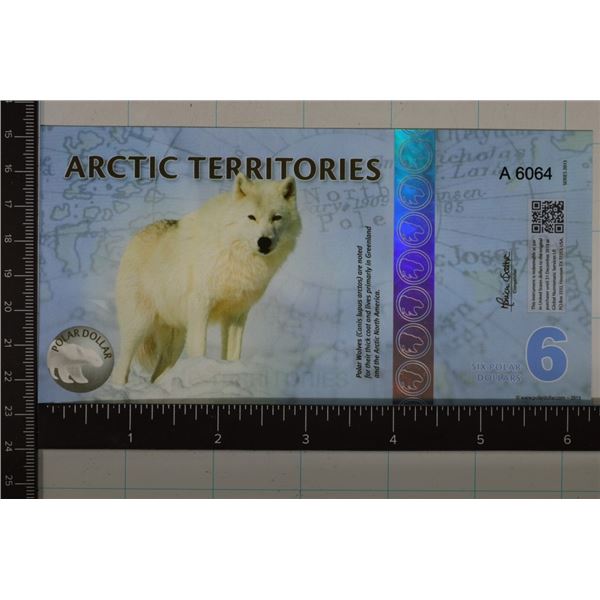 2013 ARCTIC TERRITORIES 6 POLAR DOLLARS. CRISP UNC