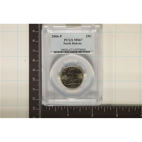 2006-P NORTH DAKOTA QUARTER PCGS MS67