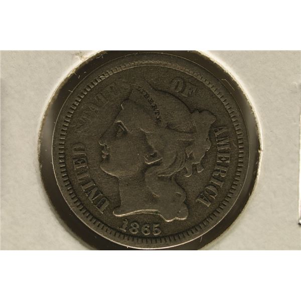1865 THREE CENT PIECE (NICKEL)