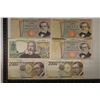 Image 1 : 6 ITALY BILLS: 3-1969 ONE THOUSAND LIRE,  1-1976