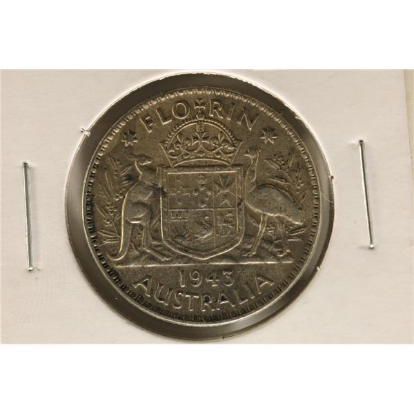 1943 SILVER AUSTRALIA FLORIN