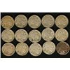 Image 1 : 15 BUFFALO NICKELS: 1924-1928. ALL WITH DATES