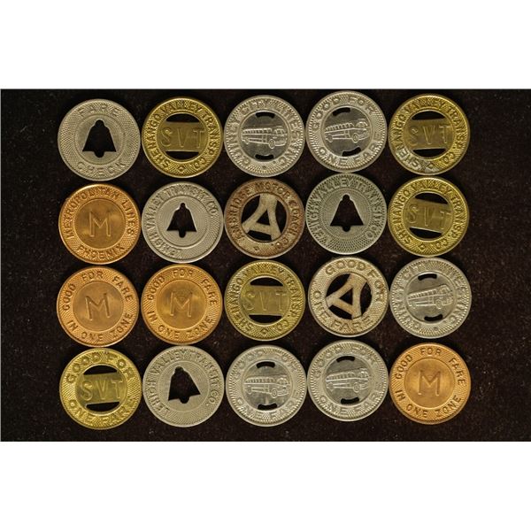 20-TRANSPORTATION TOKENS FROM: QUINCY CITY,