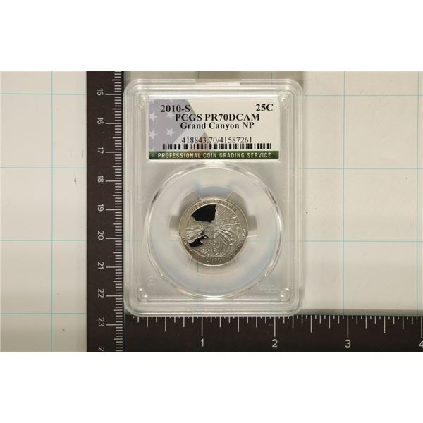 2010-S GRAND CANYON N.P. QUARTER PCGS PR70 DCAM