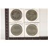 Image 1 : 4-$1 METAL CASINO GAMING TOKENS FROM LAS VEGAS,