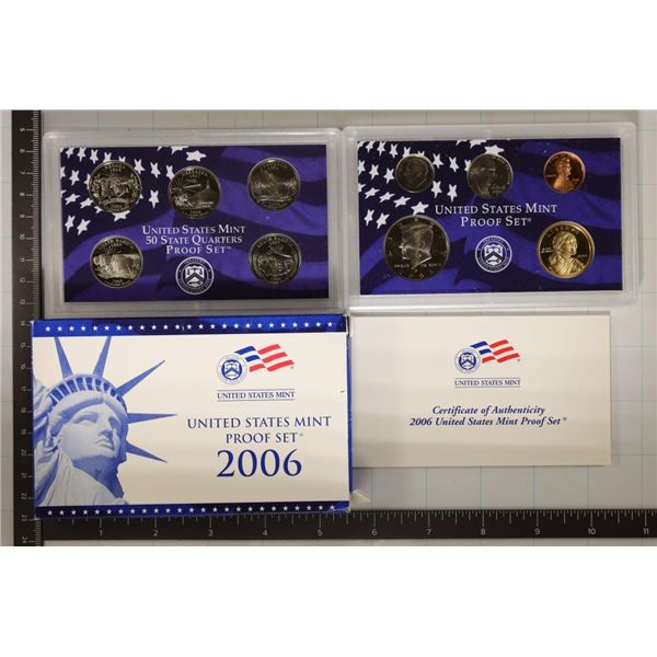 2006 US PROOF SET (WITH BOX) AND WITH CERTIFICATE