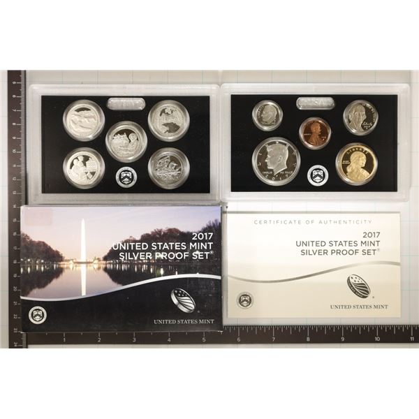 2017 US SILVER PROOF SET (WITH BOX) & WITH CERT.