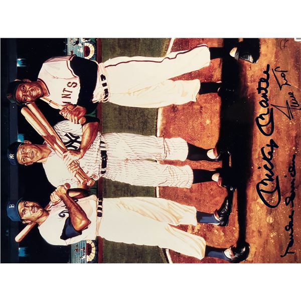 Mickey Mantle, Willie Mays and Duke Snider signed photo