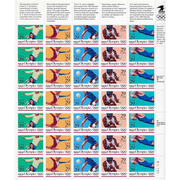 1992 Olympics Stamps
