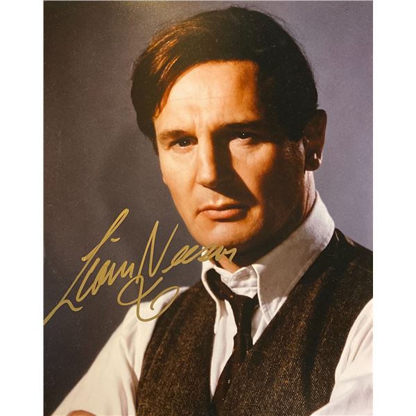 Liam Neeson signed photo