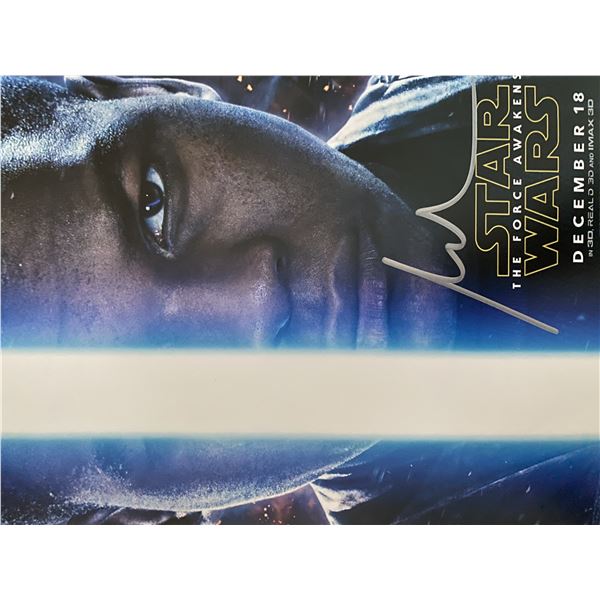 Star Wars: The Force Awakens John Boyega signed movie photo