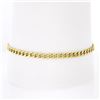 Image 7 : Vintage Italian 14k Yellow Gold 7.25" 3.5mm Curb Cuban Link Chain Bracelet