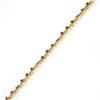 Image 8 : 14k Gold 2.14 ctw Alternating Round Ruby & Diamond Open Square Chain Link Bracel