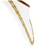 Image 2 : Estate 21K Yellow Gold Dual Fancy Navette Marquise Filigree Link Chain Necklace