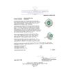 Image 5 : 2.84 ctw Emerald And Diamond Double Halo Ring - 14KT White Gold