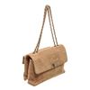 Image 2 : Chanel Beige Suede Leather Reissue Chocolate Bar Shoulder Bag