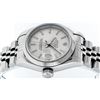 Image 9 : Rolex Ladies Stainless Steel Silver Index Smooth Bezel 26MM Quickset Date Wristw
