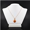 Image 1 : 10.01 ctw Opal and 0.15 ctw Diamond 14K Rose Gold Pendant