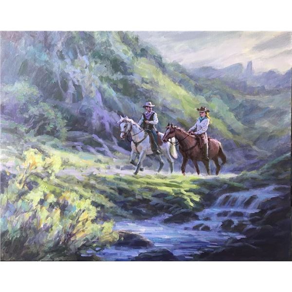 Heading Up River by Richard Ho, orig.