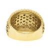 Image 7 : 14k Yellow Gold 2 ctw Prong Set Round Brilliant Diamond Wide Dome Cigar Band Rin