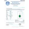 Image 4 : 17.31 ctw Emerald and 2.14 ctw Diamond Platinum Pendant