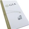 Image 1 : NEW 14k White Gold.84 ctw GIA Round Diamond Solitaire Pendant & Adjustable Chain