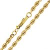 Image 5 : Unisex 14K Yellow Gold 30" Long 3.2mm Polished Solid Rope Chain Necklace 25.47g