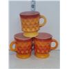 Image 1 : Set of 3 Anchor Hocking Fire King Coffee Cups
