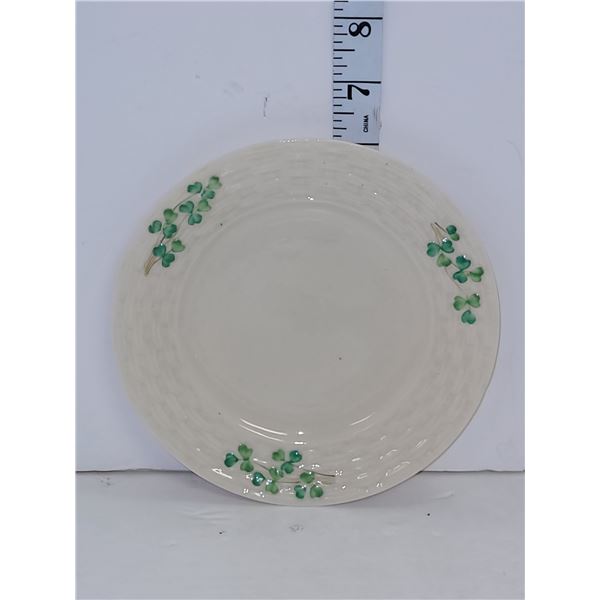 Early Century Belleek Black Mark Plate