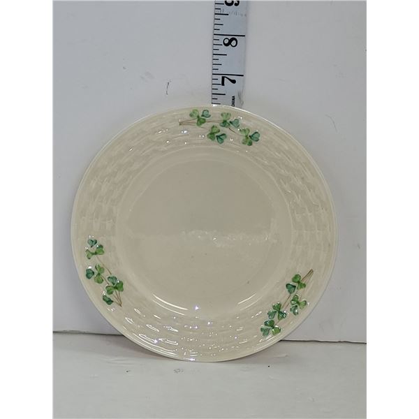 Early Century Belleek Black Mark Plate