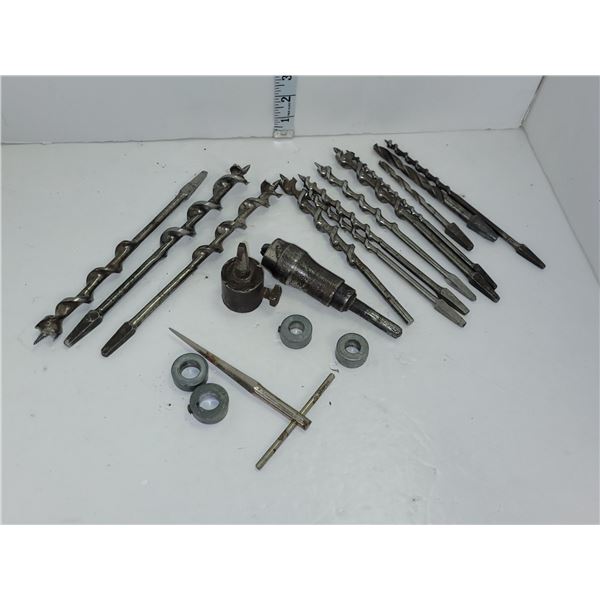 Lot of Vintage & Antique Drills Bits, Tap +