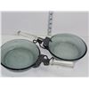 Image 1 : Pair of Vintage Flamewear Pyrex Skillets with Removable Glass Handles