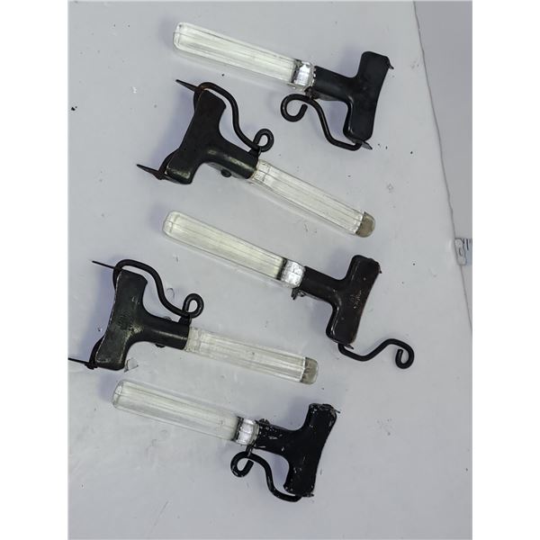 Lot of 5 Flamewear Pyrex Glass Handles