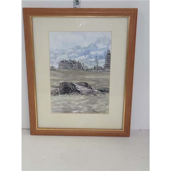 Original Watercolour - St. Andrews on The RUA, Frank Watson