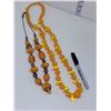 Image 1 : Lot of 2 Vintage Butterscotch Necklaces