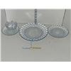 Image 2 : 4 pce 1940 Blue Bubble Depression Glass Set